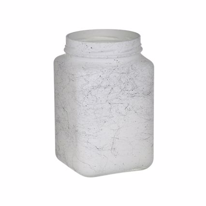 Inart Δοχείο Αποθήκευσης Γυάλινο Λευκό Μαύρο 1.5Lt Φ11Χ17εκ 6-60-805-0098