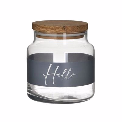 Click Δοχείο Αποθήκευσης 'Hello' με Καπάκι Γυάλινο 635ml Δ10Χ11 6-60-961-0075