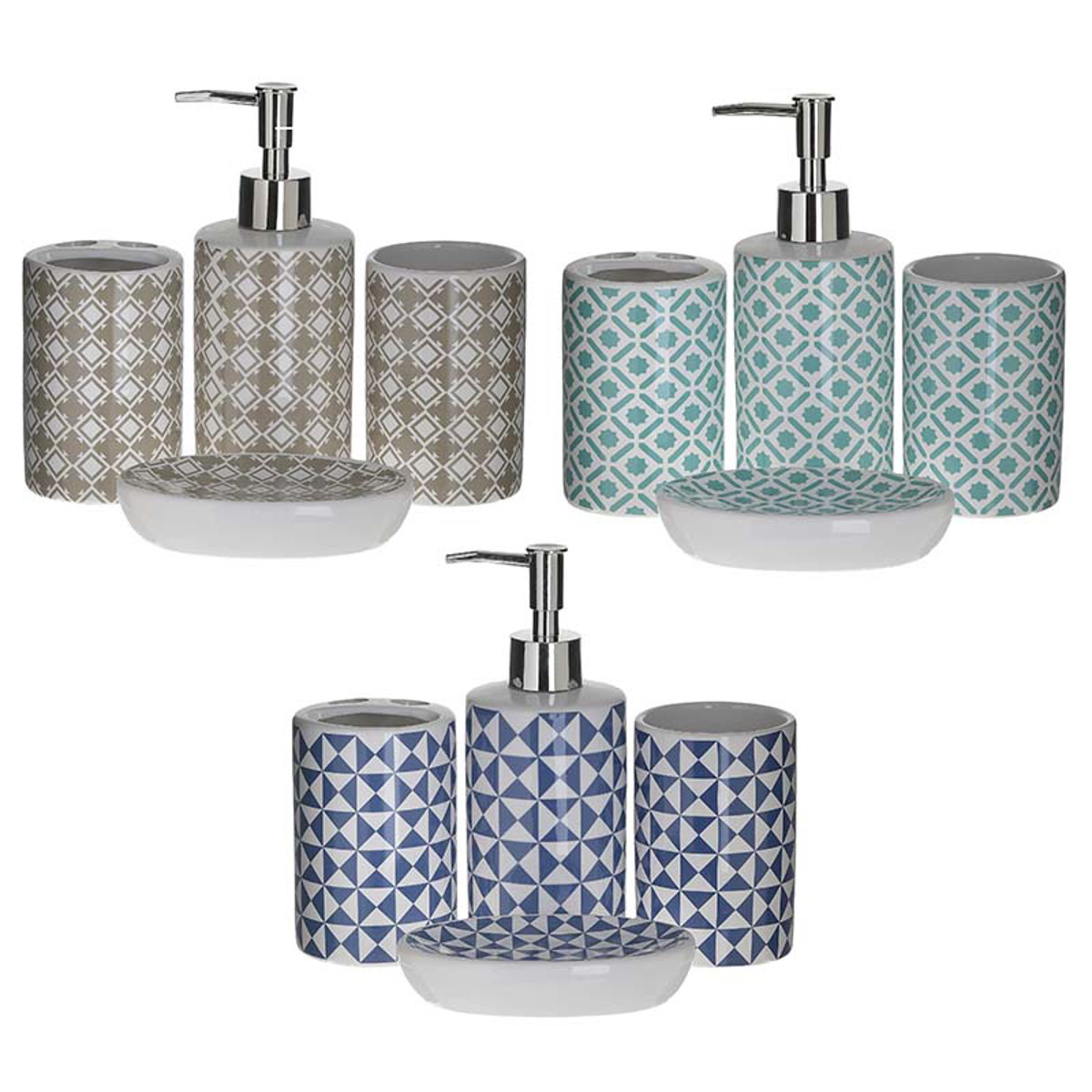 INART SET TON 4 MPANIOu PORSELANIS 3 XROMATA 24X21X7 6-65-560-0006