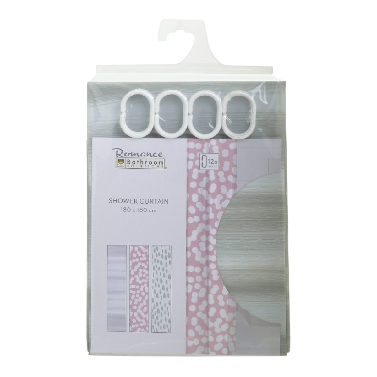 Click Kourtina Baniou Plastiki se 3 Xromata 180x180cm 6-65-560-0013