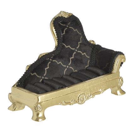 Click Μπιζουτιέρα Resin Μαύρη/Χρυσή 17x5x15cm 6-70-151-0261