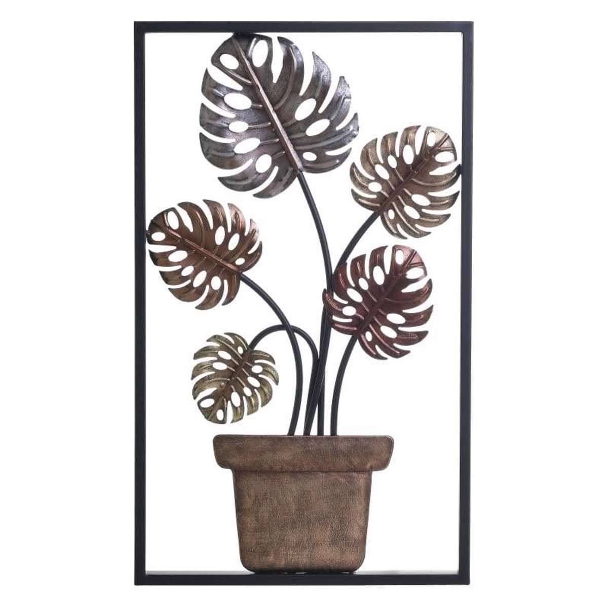 Inart Diakosmitiko Toixou Metalliko Louloudia 30X3X50 3-70-120-0047
