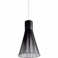 Inlight Fotistiko Orofis Kremasto Metalliko Koniko E27 F23X37cm Mavro 4347B