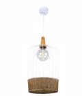 INLIGHT FOTISTIKO OROFIS VINTAGE LEuKO APO METALLO KAI SXOINI E27 F26x46cm 4026A