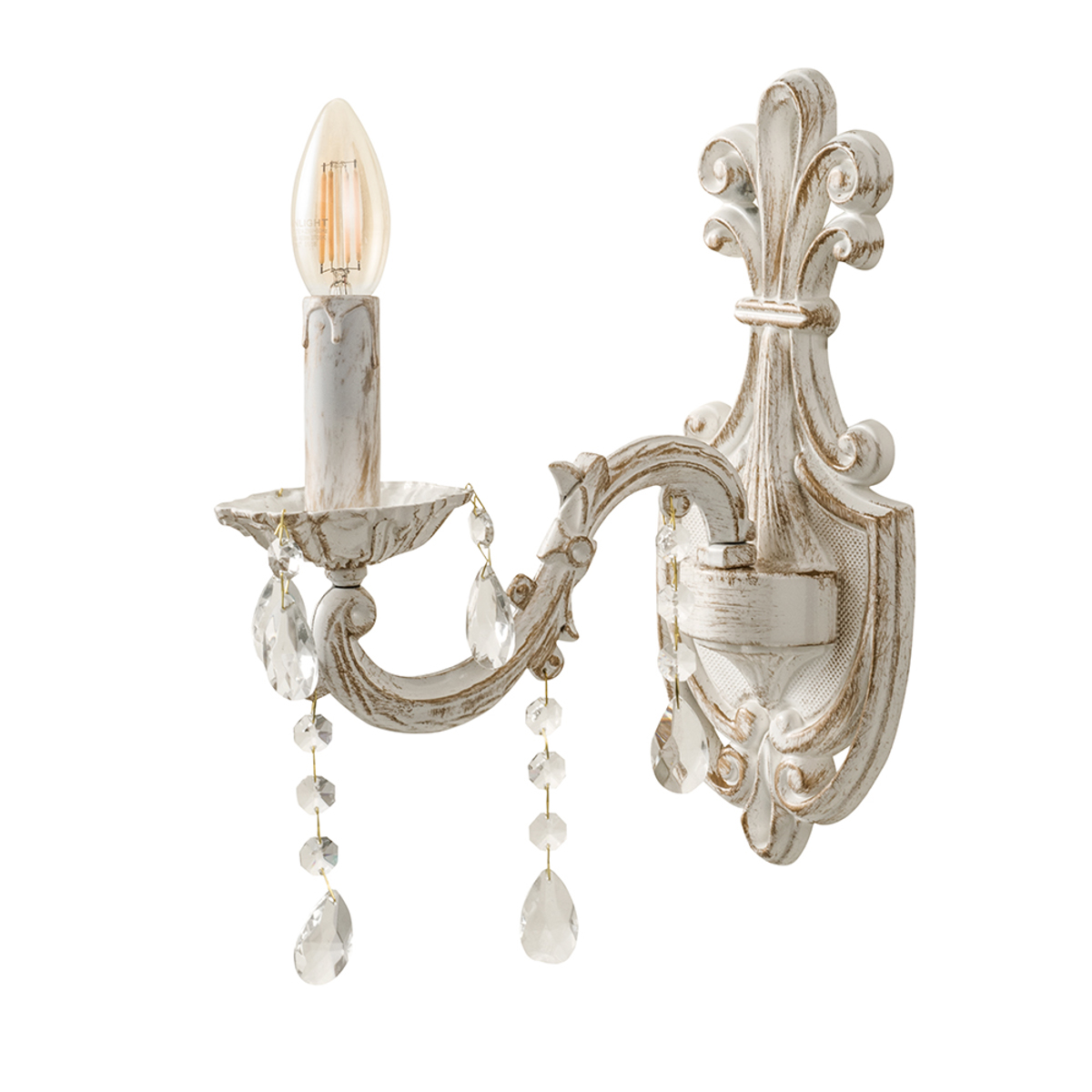 INLIGHT APLIKA TOIXOu KRuSTALLINI METALLIKI MPEZ E14 25x30cm 43356-1
