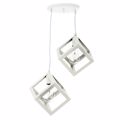 INLIGHT DIFOTO FOTISTIKO OROFIS KuBOS METALLIKO LEuKO E27 4400-2