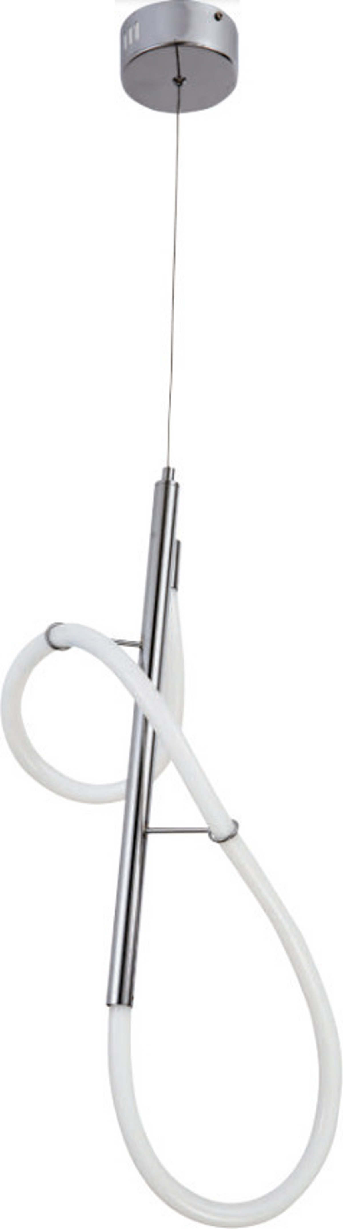 Inlight Fotistiko Orofis Led Metallo me Solina Silikonis Xromio/Lefko 25W 2000Lm/3000K 6015