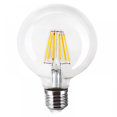 INLIGHT E27 LED Filament G95 8W 800Lm 2700Κ Θερμό Λευκό 7.27.08.21.1