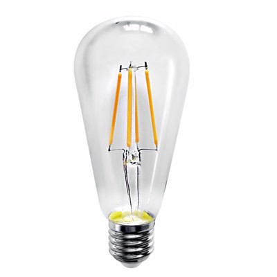 INLIGHT E27 LED Filament ST64 8W 750Lm 2700Κ Θερμό Λευκό 7.27.08.26.1