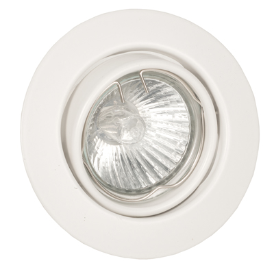 INLIGHT ΧΩΝΕΥΤΟ ΣΠΟΤ ΜΕΤΑΛΛΙΚΟ ΛΕΥΚΟ GU10 Φ9cm 43277