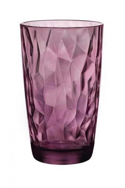 Bormioli Rocco Ποτήρι Νερού Diamond Rock Purple 470ml BR00125501