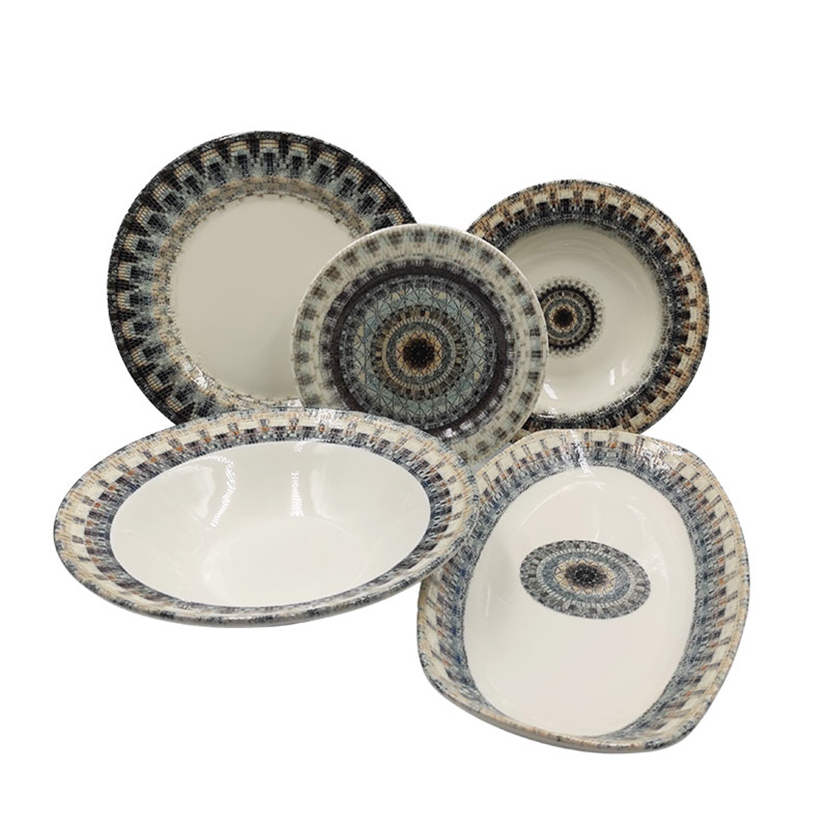 Orianna Ferelli Piato Bathu Porselanis 22cm ALHAMBRA TSR-409 PS409BZ0222