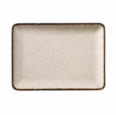 Kanellopoulos Πιατέλα Ορθογώνια Πορσελάνης 23x17cm 'MOOD' P02 Cinnamon KXOD24023