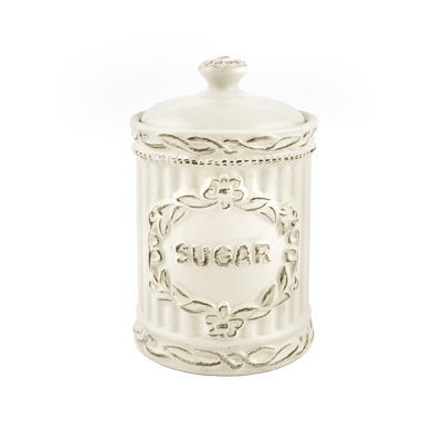 ΜAX HOME Βάζο Ζάχαρης Κεραμικό Λευκό KM19030-3/Sugar 16.5cm DS190303161