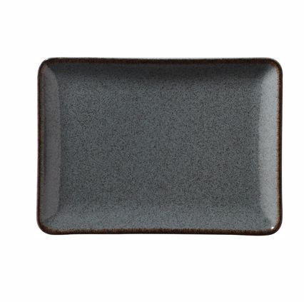 Kanellopoulos Πιατέλα Πορσελάνης Ορθογώνια 23x17cm 'MOOD' P01 Blue KXOD14023