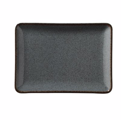 Kanellopoulos Πιατέλα Πορσελάνης Ορθογώνια 27x20cm 'MOOD' P01 Blue KXOD14027