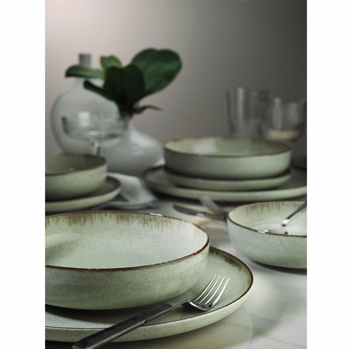 Kanellopoulos Bol Porselanis F15cm 'MOOD' P03 Green KXOD32015