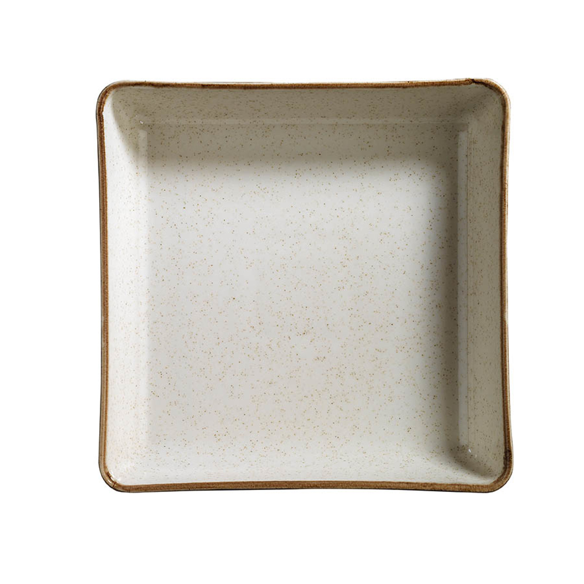 Kanellopoulos Piato Bathu Porselanis Tetragno 'MOOD' P02 Cinnamon 19X19cm KXTANCK21919