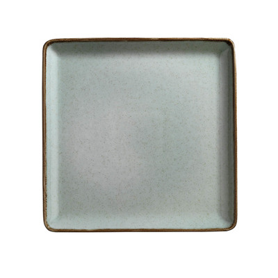 Kanellopoulos Πιάτο Ρηχό Πορσελάνης Τετράγωνο 'MOOD' P03 Green 25X25cm KXTAN32525