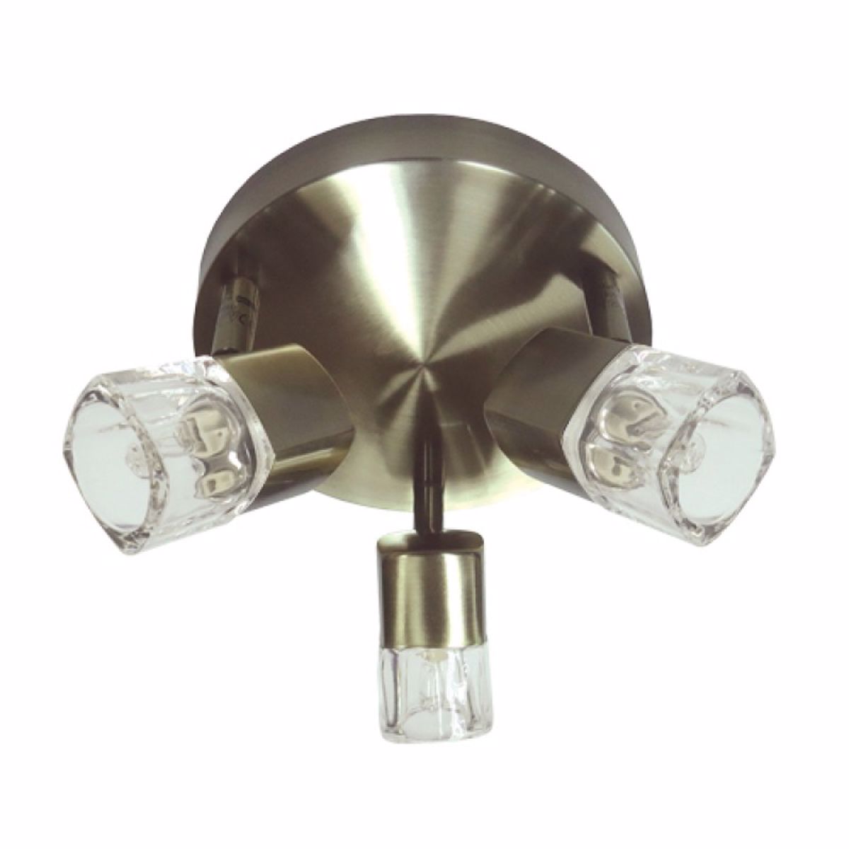 ACA 3Foto Spot Orofis Metalliko/Gyalino Peristrefomeno / Ruthmizomeno 'Naples' Bronze G9 17X10,5cm 0901063GAB