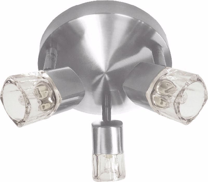 ACA 3Foto Spot Orofis Metalliko/Gyalino Peristrefomeno / Ruthmizomeno 'Naples' Nikel G9 17X10,5cm 0901063NM