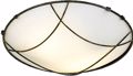 ACA 2foti Plafoniera Orofis Metalliki/Gyalini 'Minos' Mavro/Xruso E27 40,5X40,5X10cm DLA7192