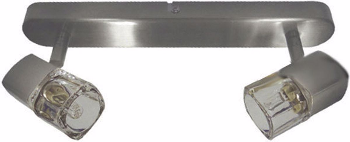 ACA 2Foto Spot Orofis Metalliko/Gyalino Peristrefomeno / Ruthmizomeno 'Naples' Nikel G9 30X10,5cm 0901062NM