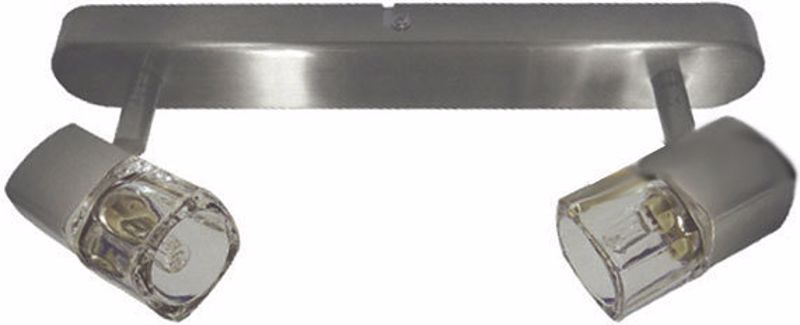 ACA 2Foto Spot Orofis Metalliko/Gyalino Peristrefomeno / Ruthmizomeno 'Naples' Nikel G9 30X10,5cm 0901062NM