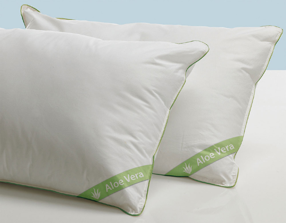 Palamaiki Zevgs Maxilaria upnou Cotton/Polyester White Comfort 50X70 ALOE VERA Lefko (Metrio)