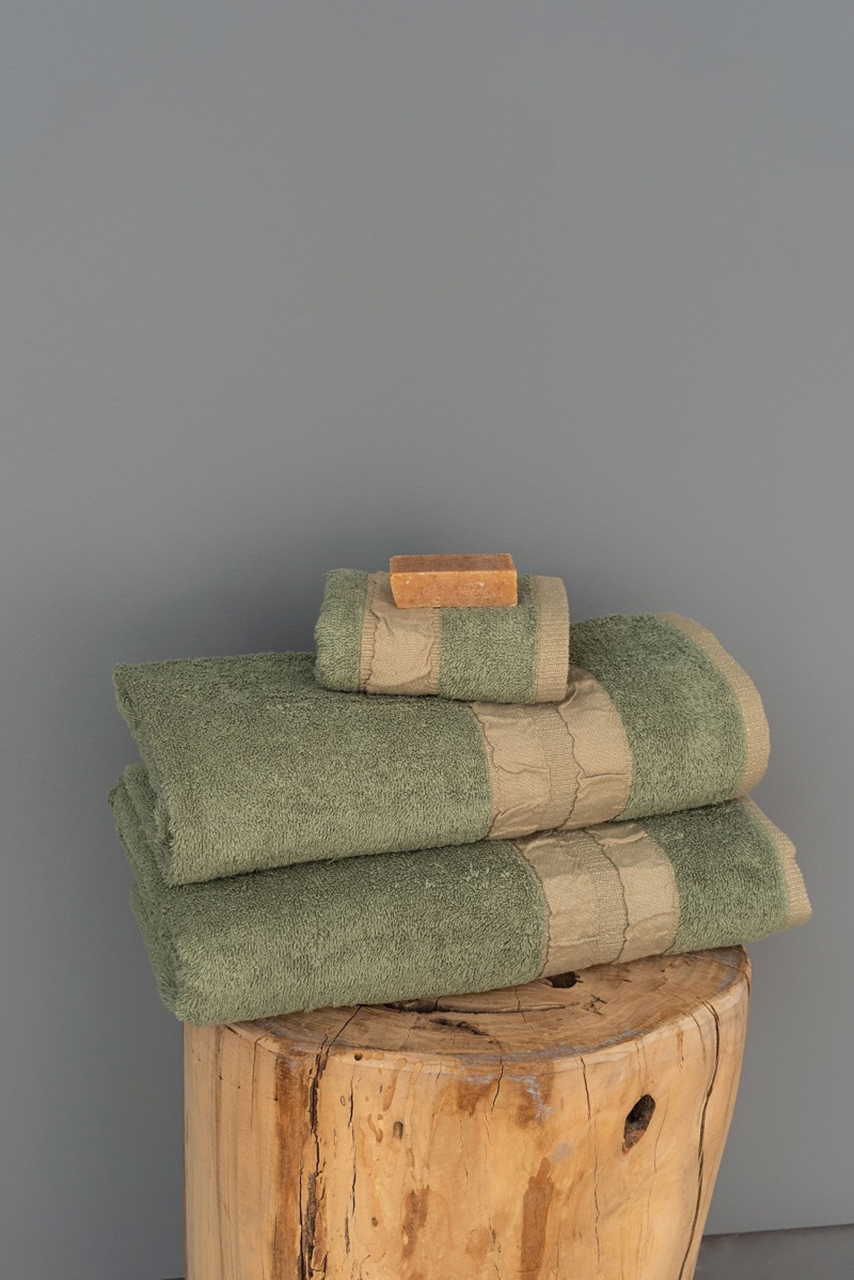 Palamaiki Petseta Prosopou Towels Collection 50X100 CACTUS Green