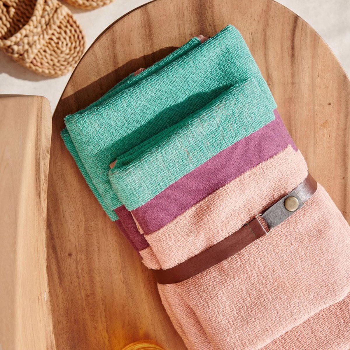 Palamaiki Set Petsetes Baniou Towels Collection (50X90, 70X140) FANDAGO Mint