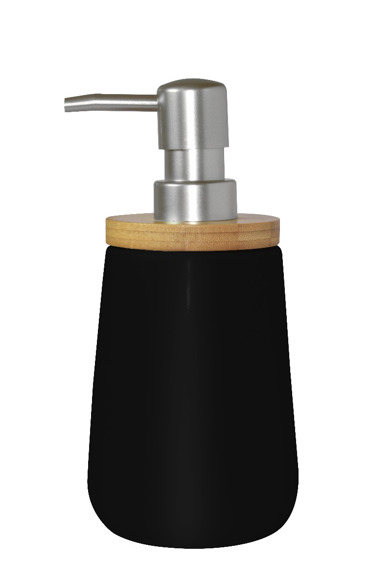 Estia Αντλία σαπουνιού Bamboo Μαύρη 9.1x8.6x18.5ΕΚ 02-4590