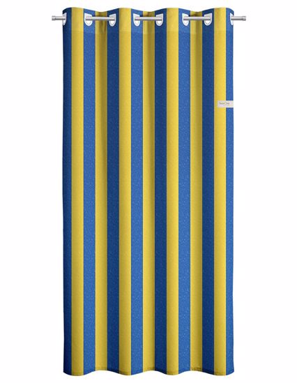 Saint Clair Κουρτίνα Lemon Blue Stripes 160X240
