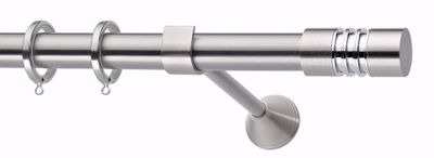 Κουρτινόξυλο Φ25 Inox Νόρα