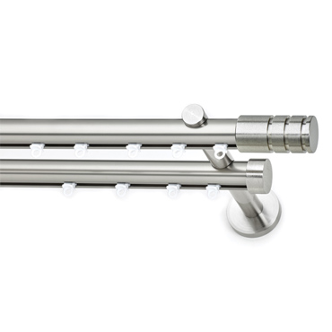 Σιδηρόδρομος διπλός Φ25 ILIOS S17 νίκελ σατινέ 