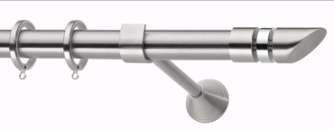 Κουρτινόξυλο φ25 inox Κάρπαθος