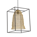 Inart Fotistiko Orofis Metalliko Mavro Xruso 30X30X40 E27 3-10-650-0001