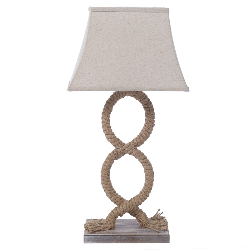 Inart Lampa Epitrapezia me Sxoini Natural E27 32X20X65 3-15-219-0012