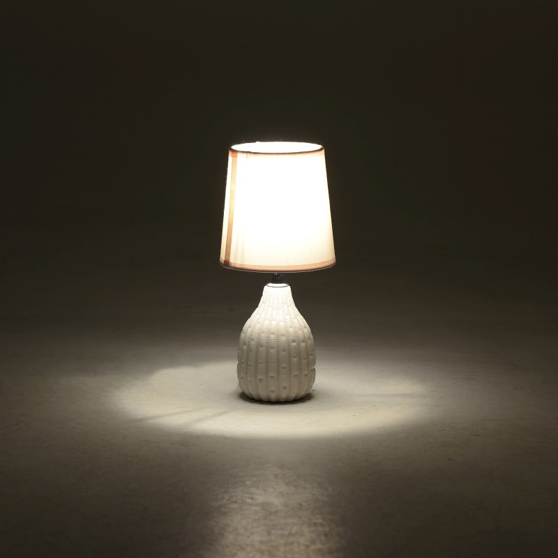 Inart Lampa Epitrapezia Keramiki Somon D12X26 3-15-711-0056