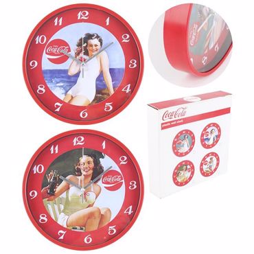 Ρολόι Τοίχου Ρετρό Coca Cola 2Σχεδια Δ-22.5 3-20-229-0000