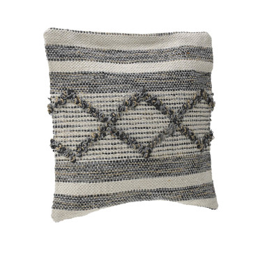 Inart Μαξιλάρι Υφασμάτινο Λευκό Natural 45X45 3-40-803-0199