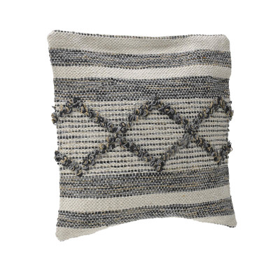 Inart Μαξιλάρι Υφασμάτινο Λευκό Natural 45X45 3-40-803-0199