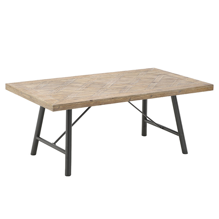 Inart Trapezi Saloniou Xulino Natural 120X70X50 3-50-188-0008