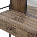 Inart Konsola me Kathrepti Metalliki Xulini Natural Ggri 74X38X161 3-50-196-0021