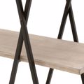 Inart Rafiera Metalliki Xulini Mavri Natural 100X42.5X160.5 3-50-812-0087