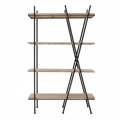 Inart Rafiera Metalliki Xulini Mavri Natural 100X42.5X160.5 3-50-812-0087