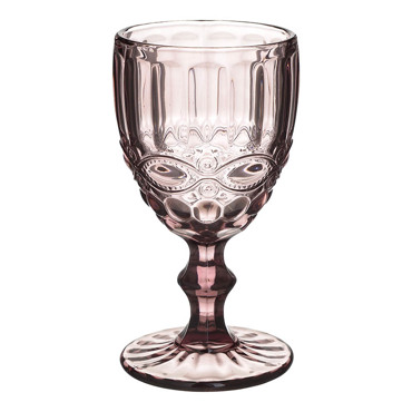 Inart Σετ των 6 Ποτήρι Κρασιού Μωβ Δ8Χ16 3-60-896-0039