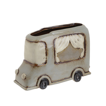 Inart Κασπό Κεραμικό 'Φορτηγό' Γκρι 20Χ8Χ14.5 3-70-354-0020