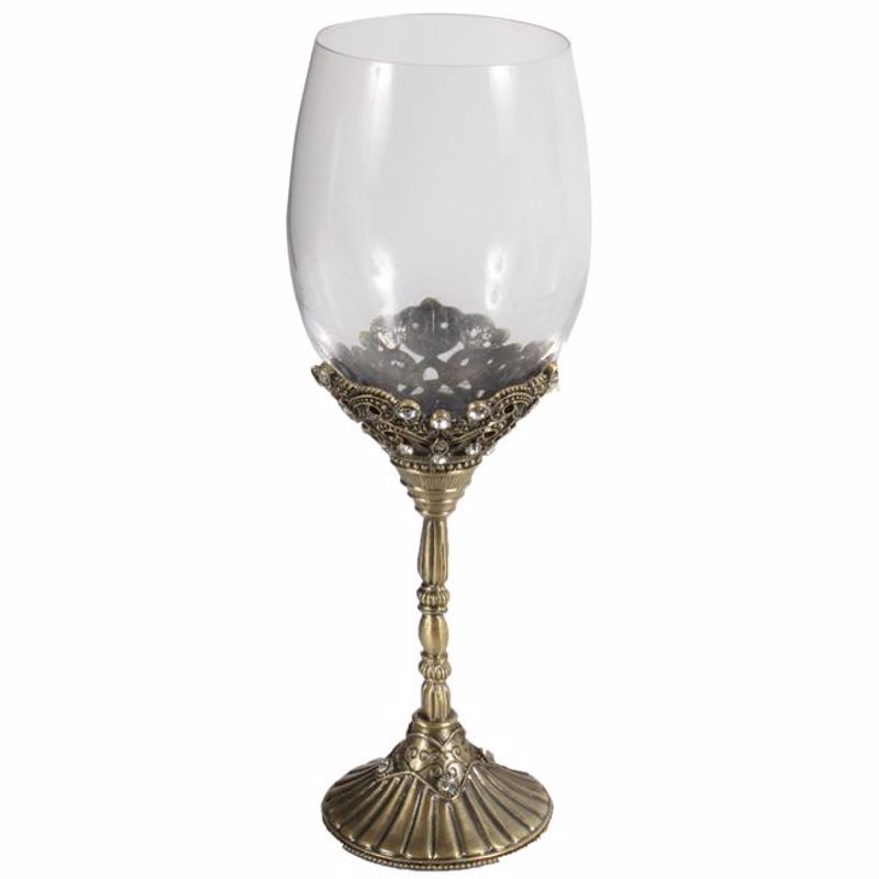 Inart Potiri Metalliko Bronze me Ziggon 10X22 3-70-744-0042