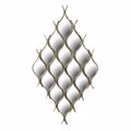 Inart Kathreptis Toixou Metallikos Xrusos 70X3X125 3-95-161-0044